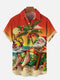 Men's Christmas Funny Graphic Short Sleeve Hawaiian Shirt
